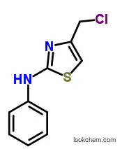 Molecular Structure of 35199-21-4 ((4-CHLOROMETHYL-THIAZOL-2-YL)-PHENYL-AMINE)